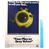 Four Flies on Grey Velvet Movie Poster, 1972
