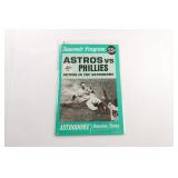 1968 Astros vs Phillies Program