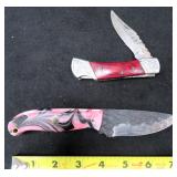 We Ship: (2) Custom Knives incl. (1) Damascus