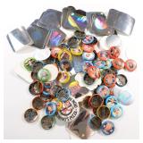 Vintage Pin Backs and Stickers