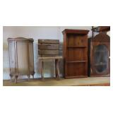 NO SHIP: (4) Wooden Home Decor Items
