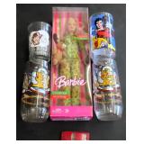 NO SHIP: Barbie and Superman Glass