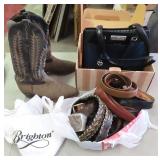 $24 SHIP: Brighton Purse, Boots, Belts
