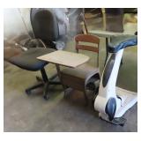 NO SHIP: Desk, Office Chair and Exercise!