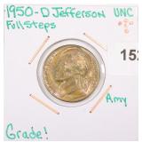 1950-D Jefferson Nickel