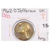 1962-D Jefferson Nickel