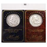 $36.46 Melt on 10-18: (2) Silver Franklin Half