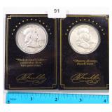 $36.46 Melt on 10-18: (2) Silver Franklin Half