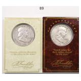 $36.46 Melt on 10-18: (2) Silver Franklin Half