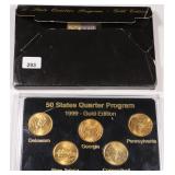 Gold Plated State Quarters