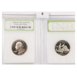 TWO (2) Proof Quarters incl. California