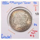 1886 Silver Morgan Dollar, Toned