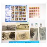 Stamps and Old Postcards