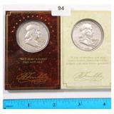 $36.46 Melt on 10-18: (2) Silver Franklin Half