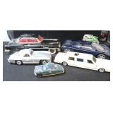 NO SHIP: Vintage Die Cast Cars incl Gull Wing Benz