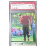 2001 UPPER DECK GOLF #1 TIGER WOODS PSA 8