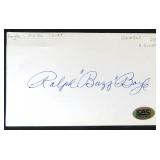 Ralph "Buzz" Boyle Signed Card CAS COA