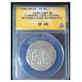 1346-1384 Flanders 2G ANACS EF45