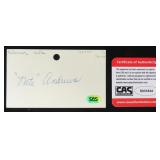 Nate Andrews Signed Card CAS COA