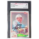 Ken Stabler SIGNED Oilers Football Card