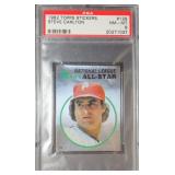 1982 Topps Stickers Steve Carlton PSA 8
