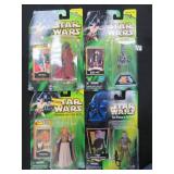 Four (4) 1997-2002 Star Wars Figures, Unopened