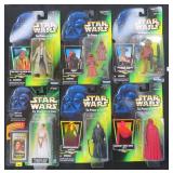 SIX (6) 1996-97 Star Wars Action Figures Unopened
