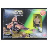 1996 Star Wars Speeder Bike with Luke, Unopened