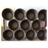 $19 SHIP: Cast Iron Muffin Pan, well seasoned