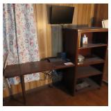 Bookshelf with Side Desk Attached