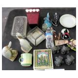 NO SHIP: Refrigerator Dish, Stained Glass and More