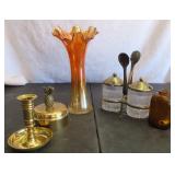 NO SHIP: Brass, Snuff Bottle, Carnival Vase,