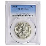 1946-S Walking Liberty Half Dollar PCGS MS-66