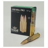 Sterling 308 Win 147 Grain  20 Rounds
