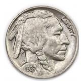 1937 Buffalo Nickel 5 Cent United States Coin
