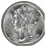 $15,500 Guide: 1936-S Mercury Dime NGC MS-68 FB