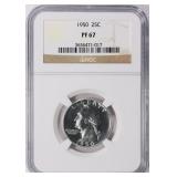 NGC Guide $450: 1950 Silver Quarter NGC Proof-67