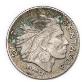 1952 Colombia Silver 10 Centavos Coin 2.5g