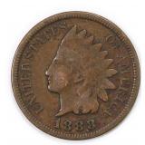 1888 Indian Head Cent Penny Bronze US Coin