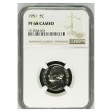 $825 NGC Guide: 1951 Nickel NGC Proof-68 CAMEO