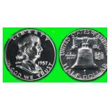 1957 Franklin Half Dollar NGC Proof-69 $600 Guide