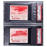 TWO (2) 1940 V406 Victory Gum Cards PSA Graded