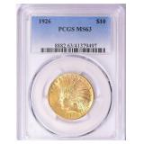 1926 Indian Gold Eagle PCGS MS-63