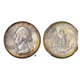 1948-D Washington Quarter NGC MS-67 (Toned)
