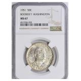 1951 Booker T. Washington Half Dollar NGC MS-67