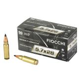 (50) Cartridges: Fiocchi 5.7X28MM Hollow Point