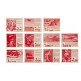 Eleven (11) 1940 V406 Victory Gum Cards