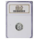 1950 Roosevelt Dime NGC Proof-67 CAMEO $475