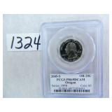 (10) 2005-S Oregon Quarter PCGS Graded PR69 DC
