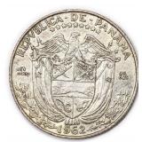 1962 Panama Silver 1/4 Balboa 6.2g
